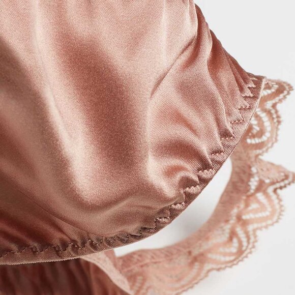Intimissimi Silk and Lace String in Satin Pink - Picture 3 of 7